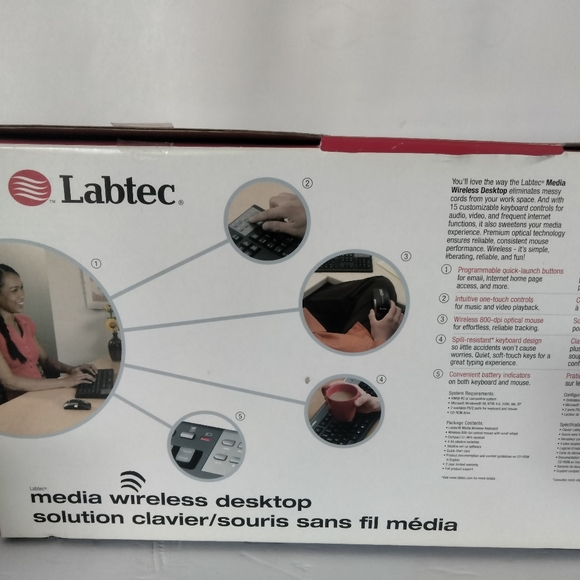 Labtec 967526-0403 Wireless Keyboard And mouse - Picture 9 of 9